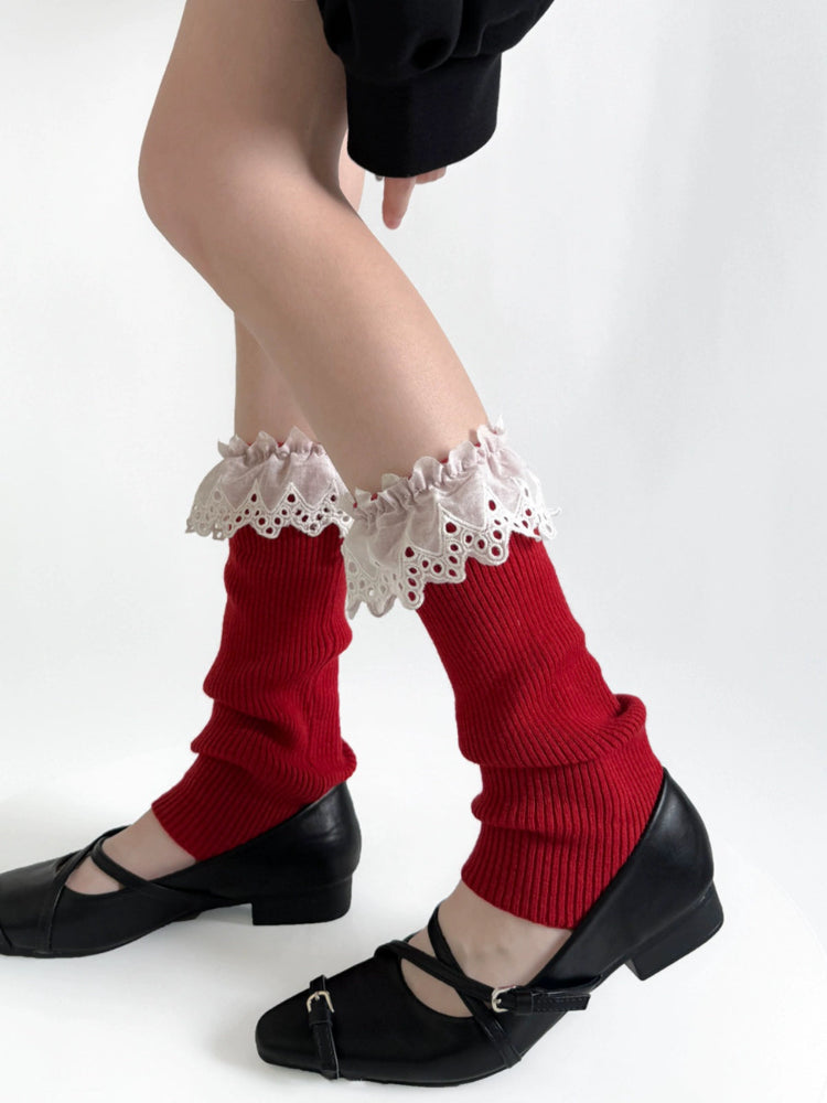 Cream Puff Lace Leg Warmers & Socks-ntbhshop