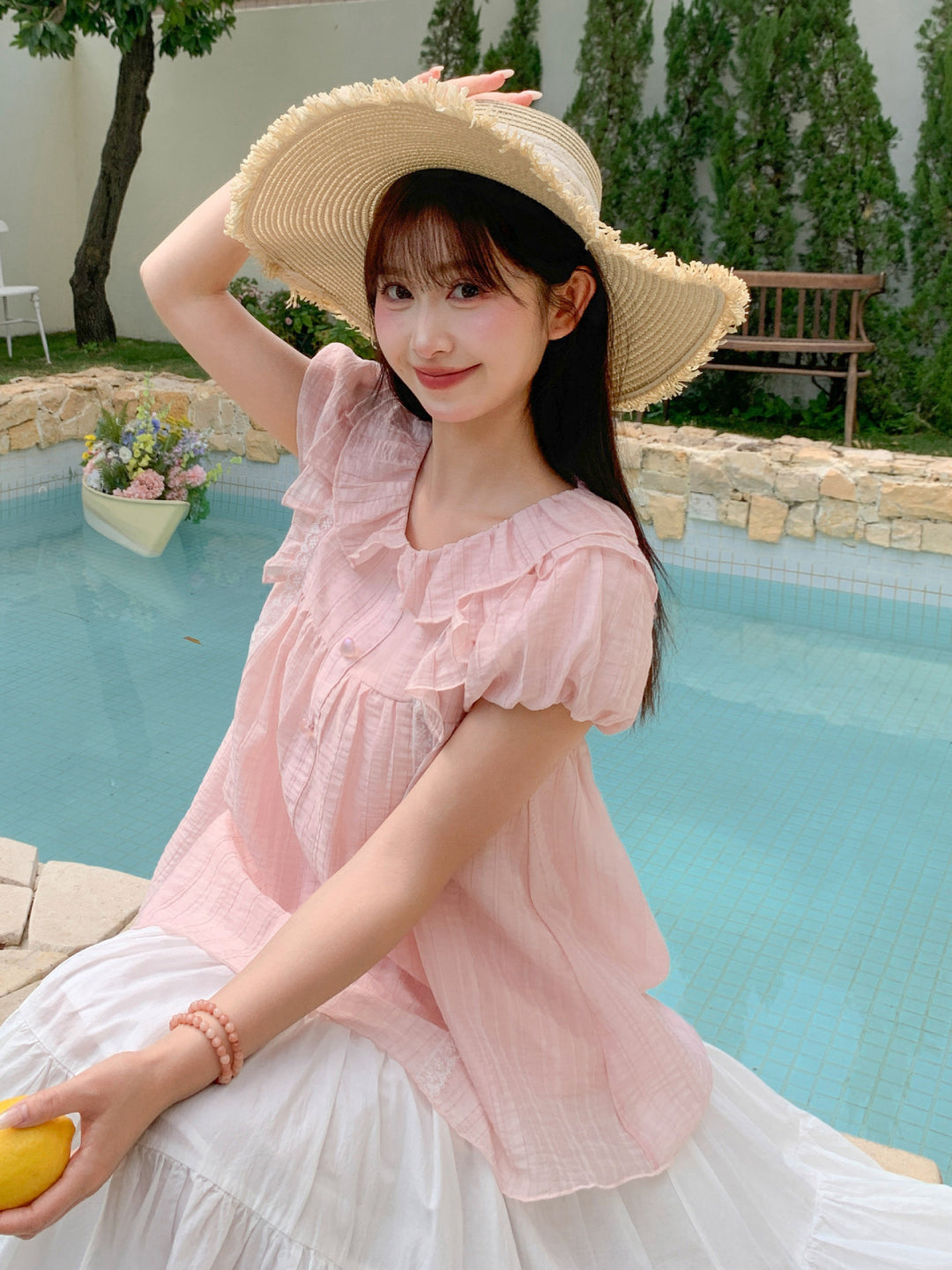 Soft Doll Collar Blouses-Tops-ntbhshop