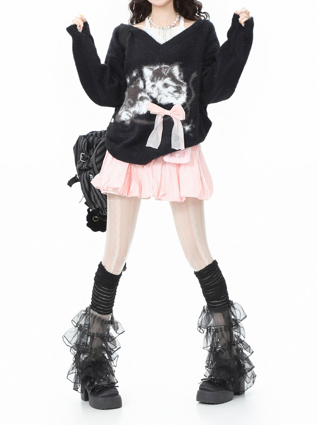 Kitten Cuddle Mohair Sweaters-Tops-ntbhshop
