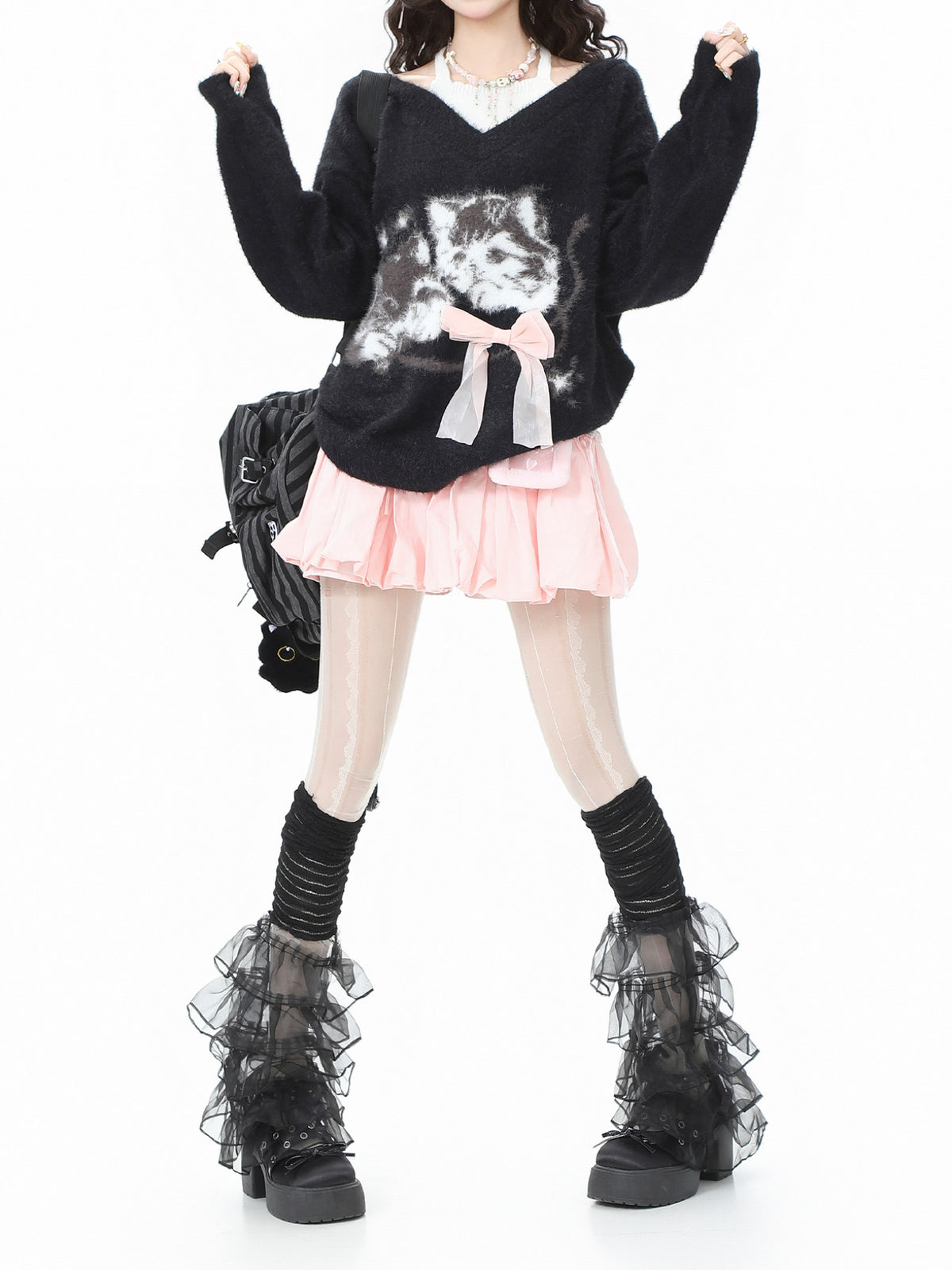 Kitten Cuddle Mohair Sweaters-Tops-ntbhshop