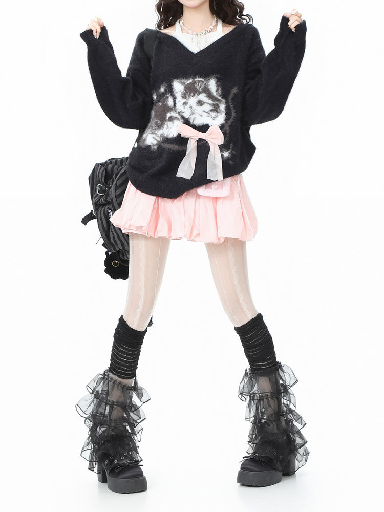 Kitten Cuddle Mohair Sweaters-Tops-ntbhshop