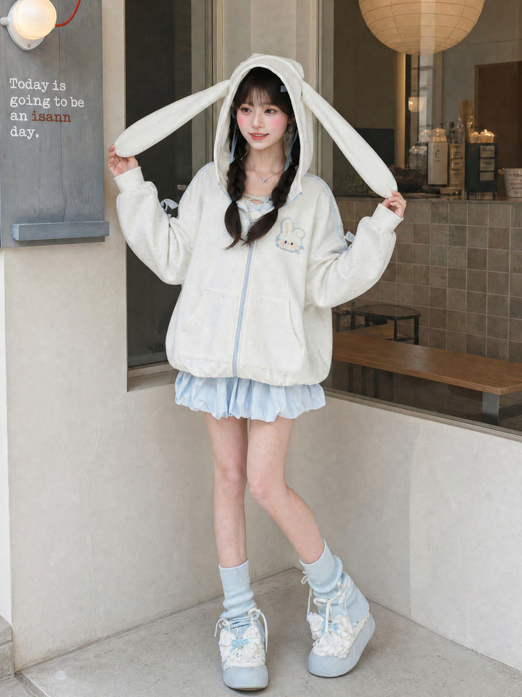 Bunny Wish Ear Jacket-Outerwear-ntbhshop