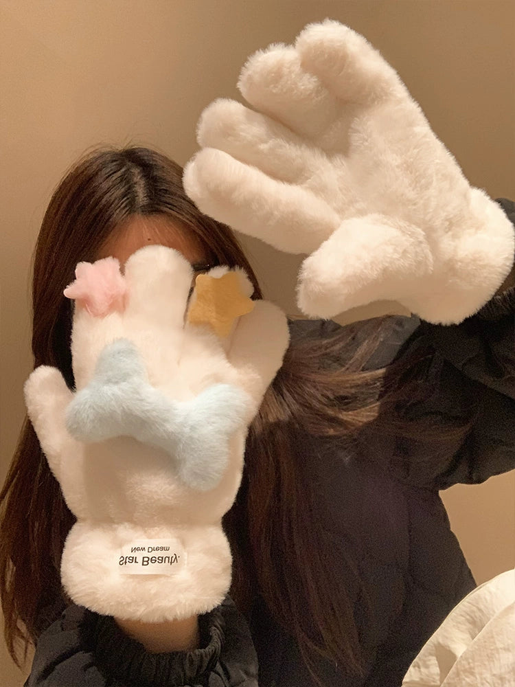 Cosmic Bone Galaxy Cozy Scarf & Gloves-ntbhshop