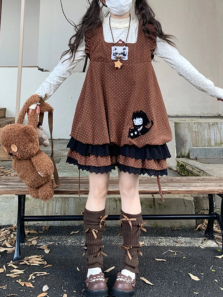 Neko Chan Polka Dot Bubble Dresses-ntbhshop