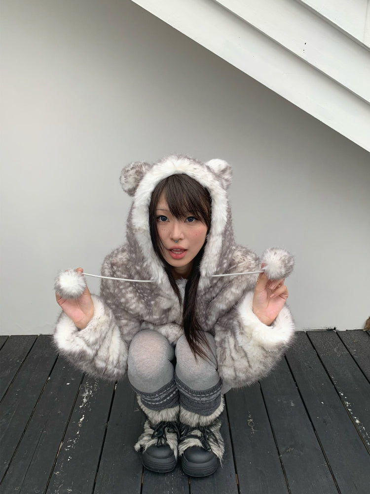 Snow Fawn Cozy Fur Jackets-ntbhshop