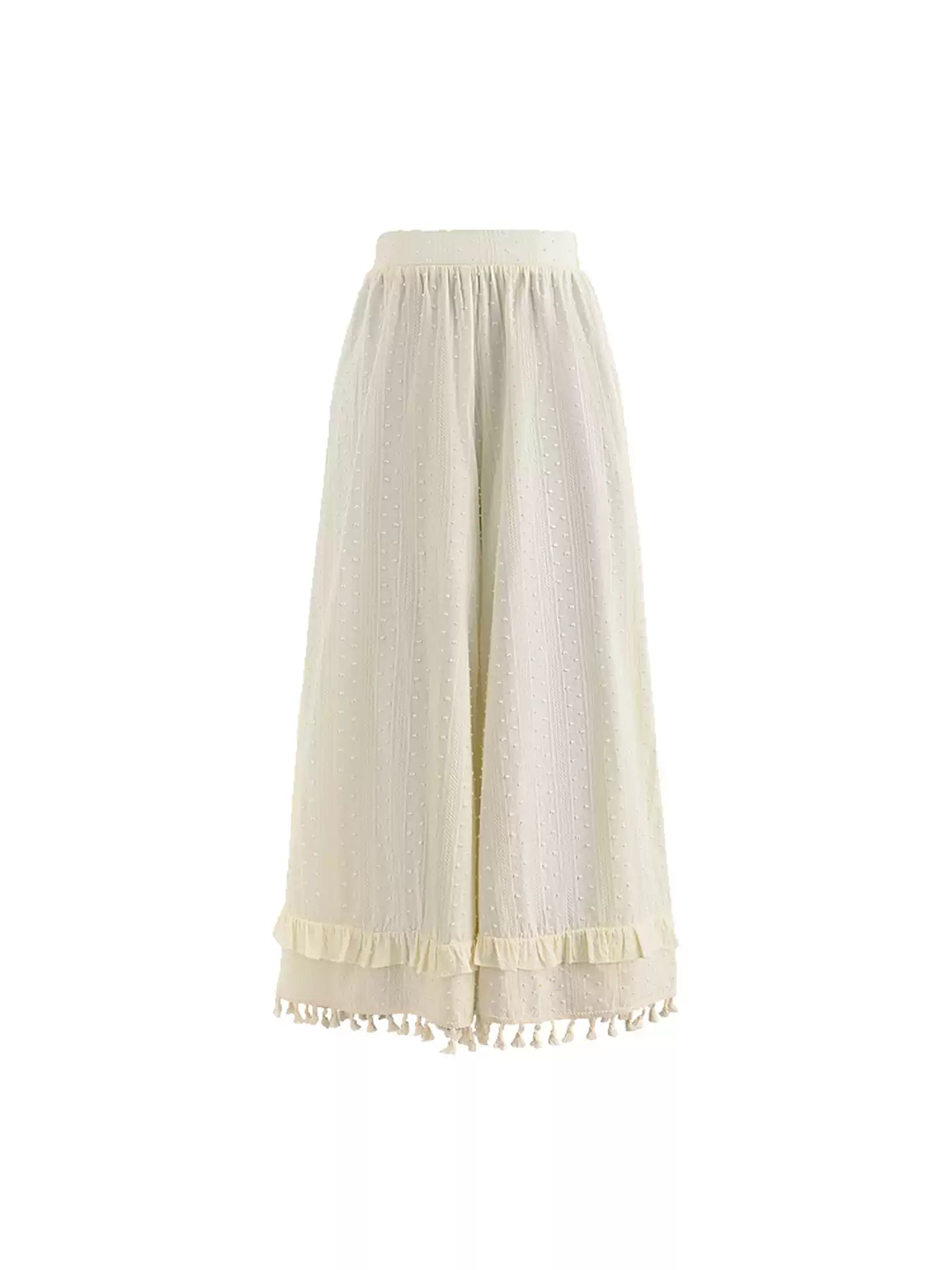 Seaside Tassel Wide Leg Pants-Bottoms-ntbhshop