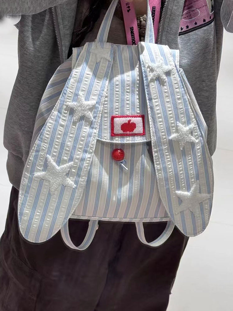 Bunny Ear Stripe Daydream Backpacks-ntbhshop