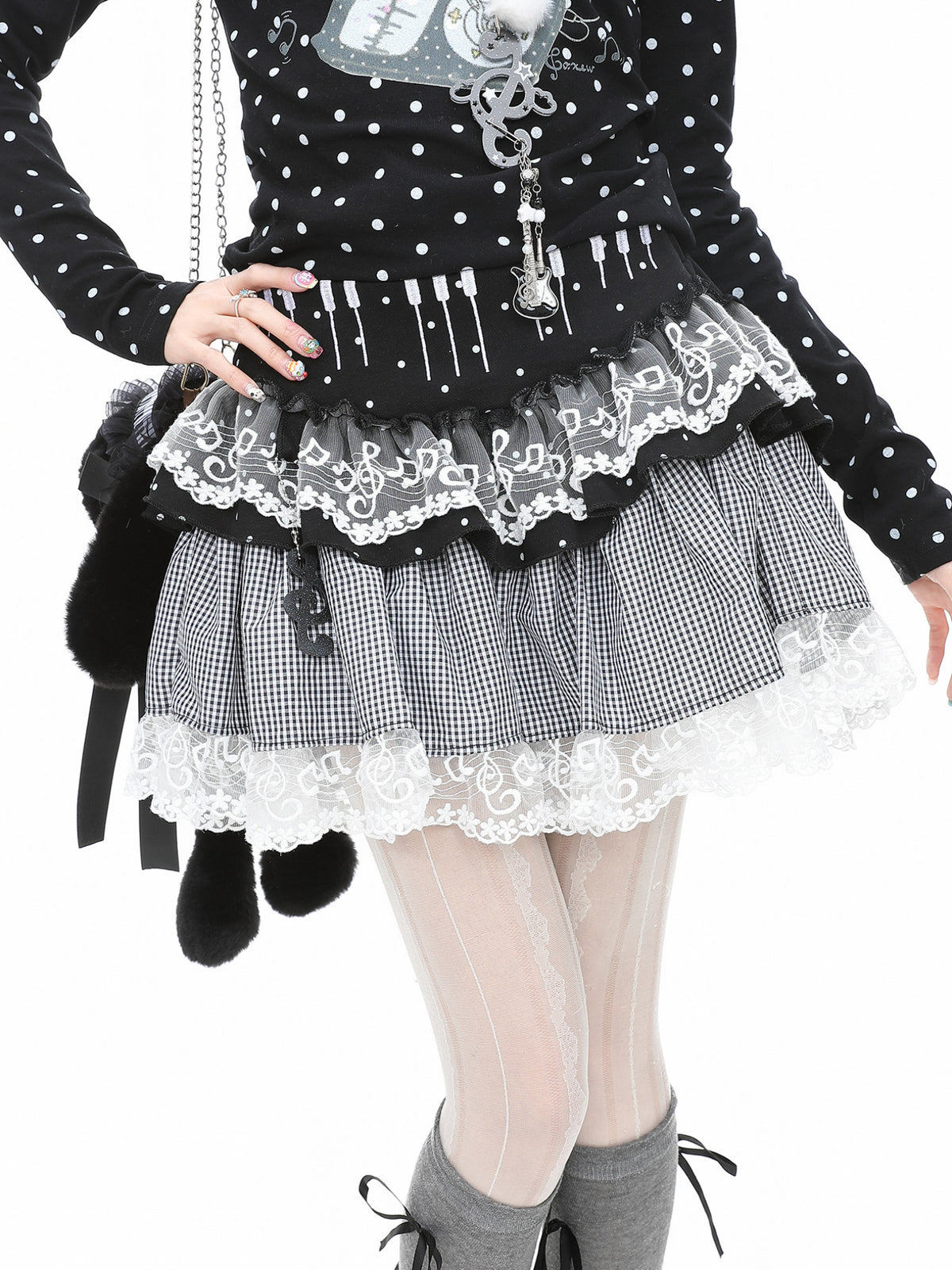Whimsy Melody Cake Skirts-Bottoms-ntbhshop