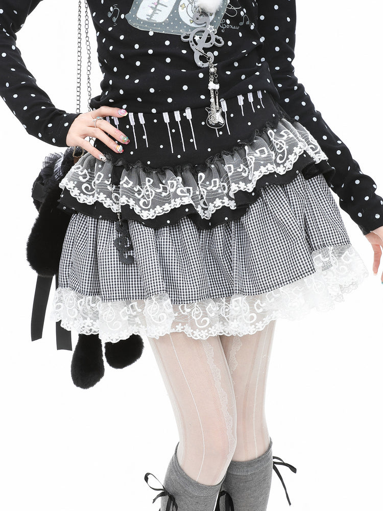 Whimsy Melody Cake Skirts-Bottoms-ntbhshop