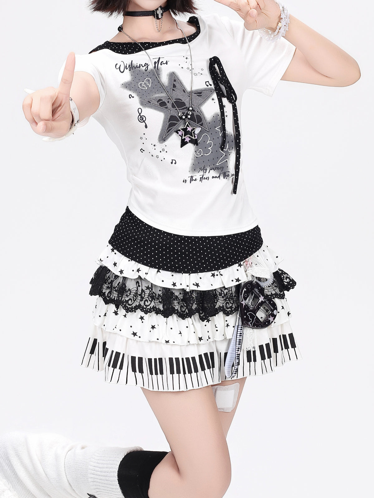 Piano Cake Layered Skirts-Bottoms-ntbhshop