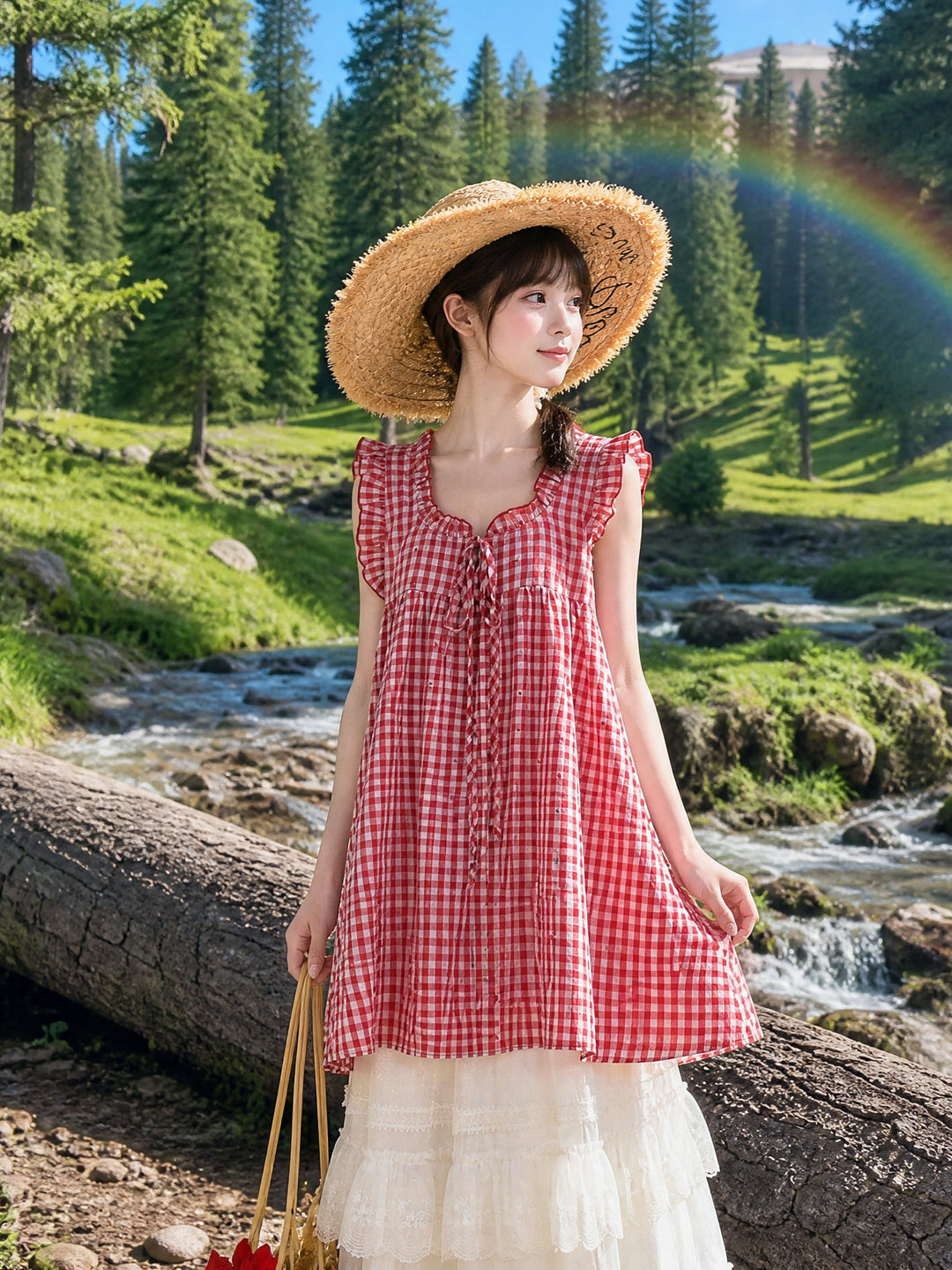 Harvest Market Gingham Dresses-Dresses-ntbhshop