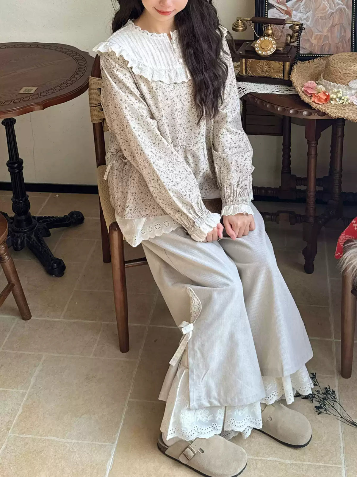 Soft Lotus Mori Cropped Pants-Bottoms-ntbhshop