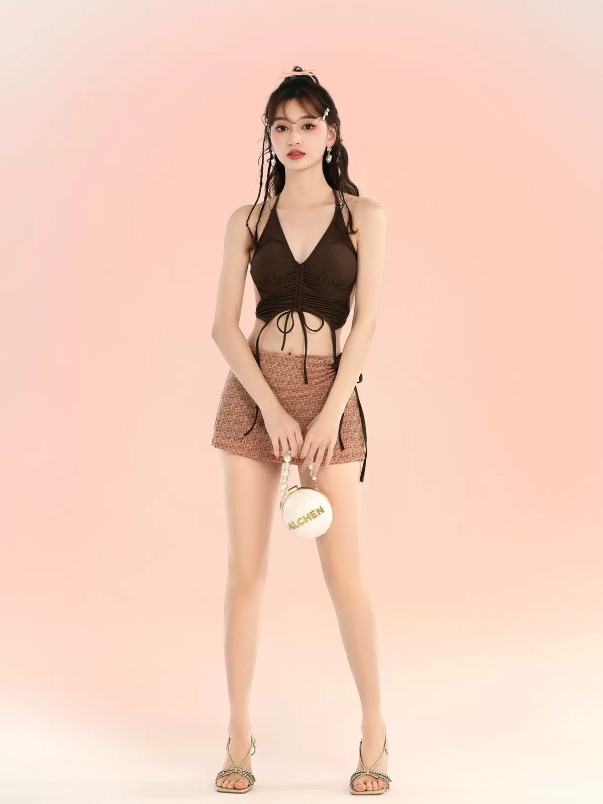 Beach Babe Backless Split Swimsuit-ntbhshop