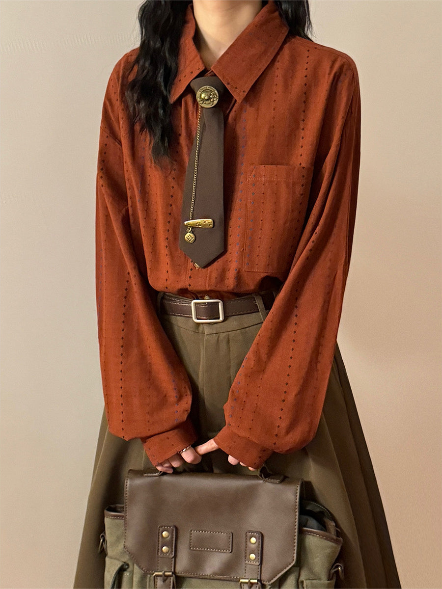 Roasted Tomato & Olive Cutout Tie Shirts-Tops-ntbhshop