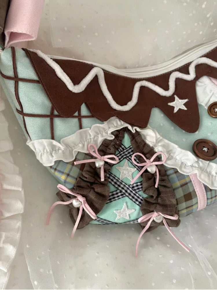 Bunny Ear Patchwork Crescent Bags-ntbhshop