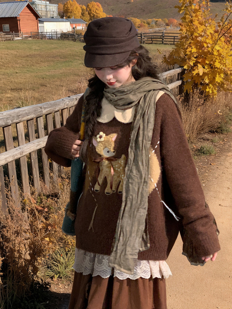 Dear Bambi Cozy Knit Sweater-ntbhshop