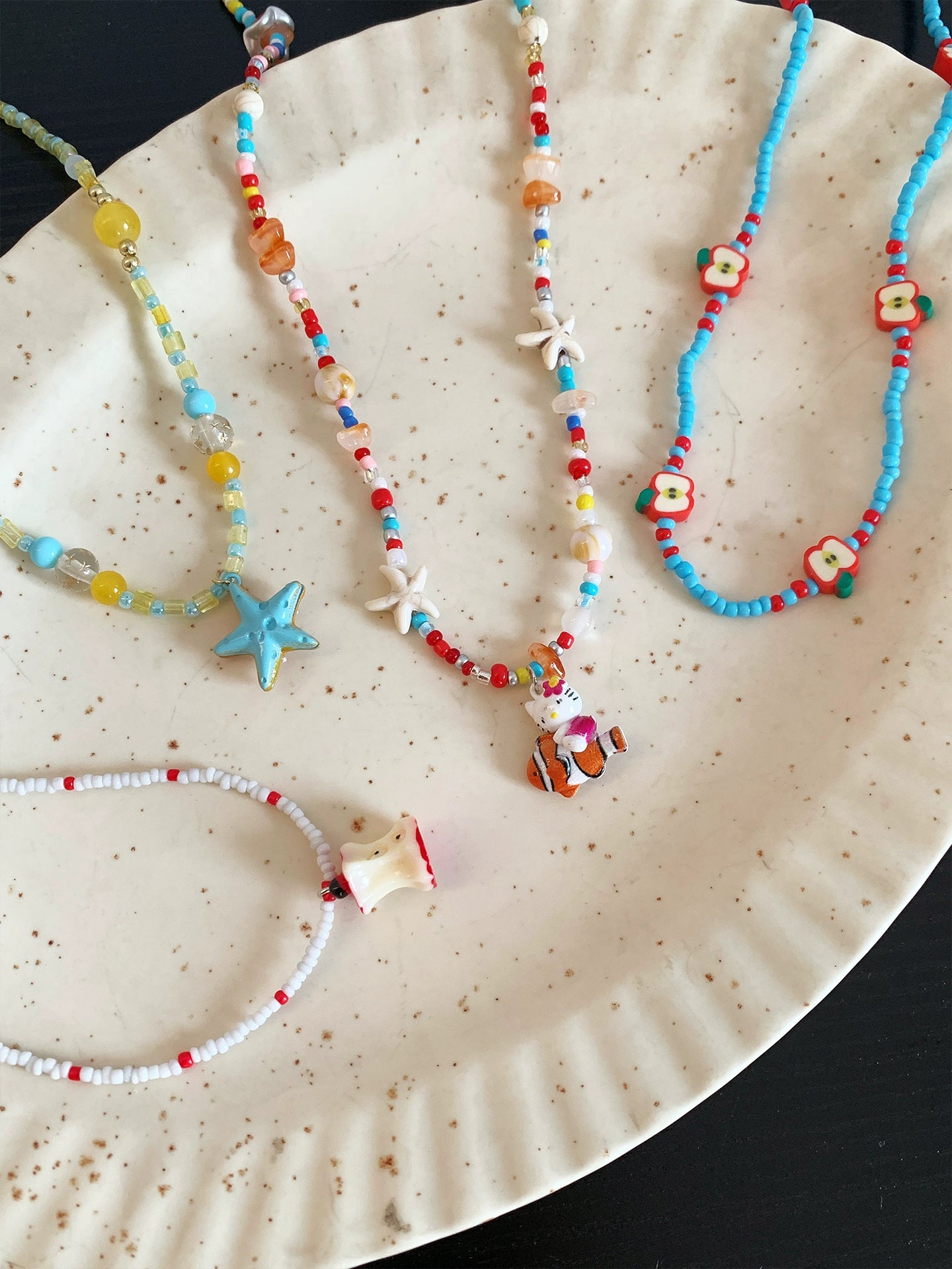 Fruit Pop Star Beaded Necklaces-ntbhshop