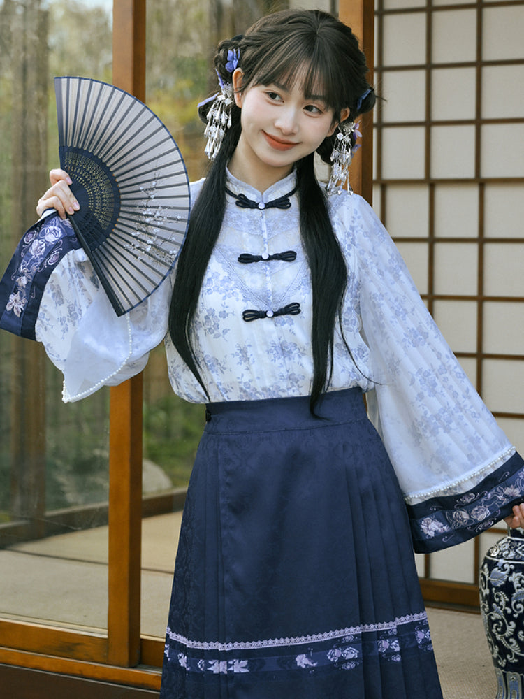 Porcelain Bloom Shirt, Dress & Coat-ntbhshop