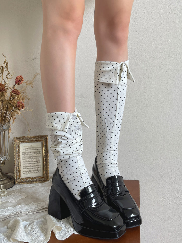 Polo Collar Flip Knee Socks-ntbhshop