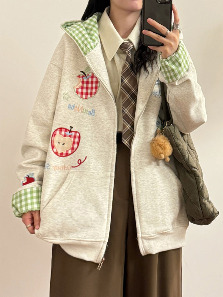 Apple Picnic Whimsy Hooded Jackets-ntbhshop