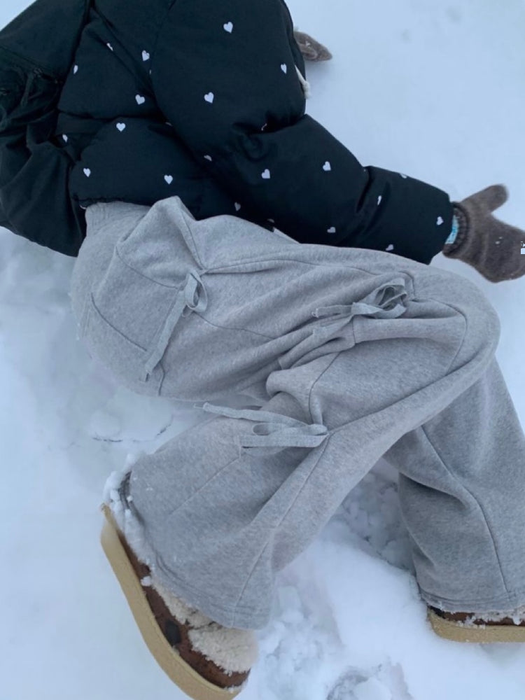 Bow Cloud Fleece Pants-ntbhshop