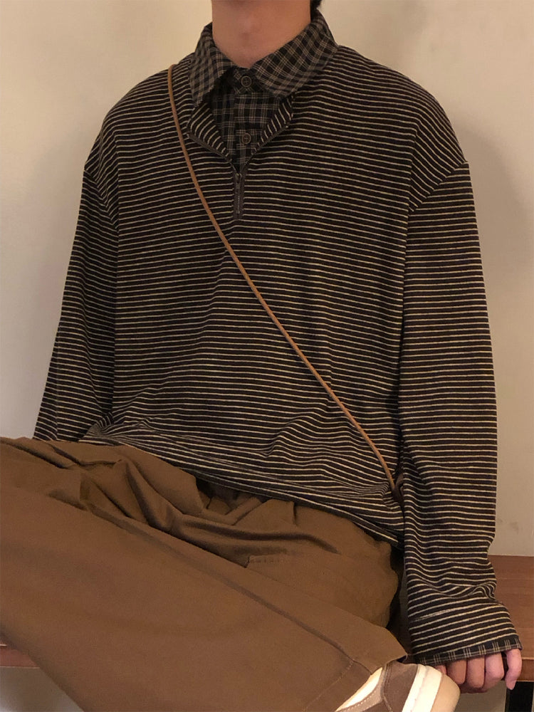 Maillard Stripe Unisex Layer Sweatshirts-ntbhshop