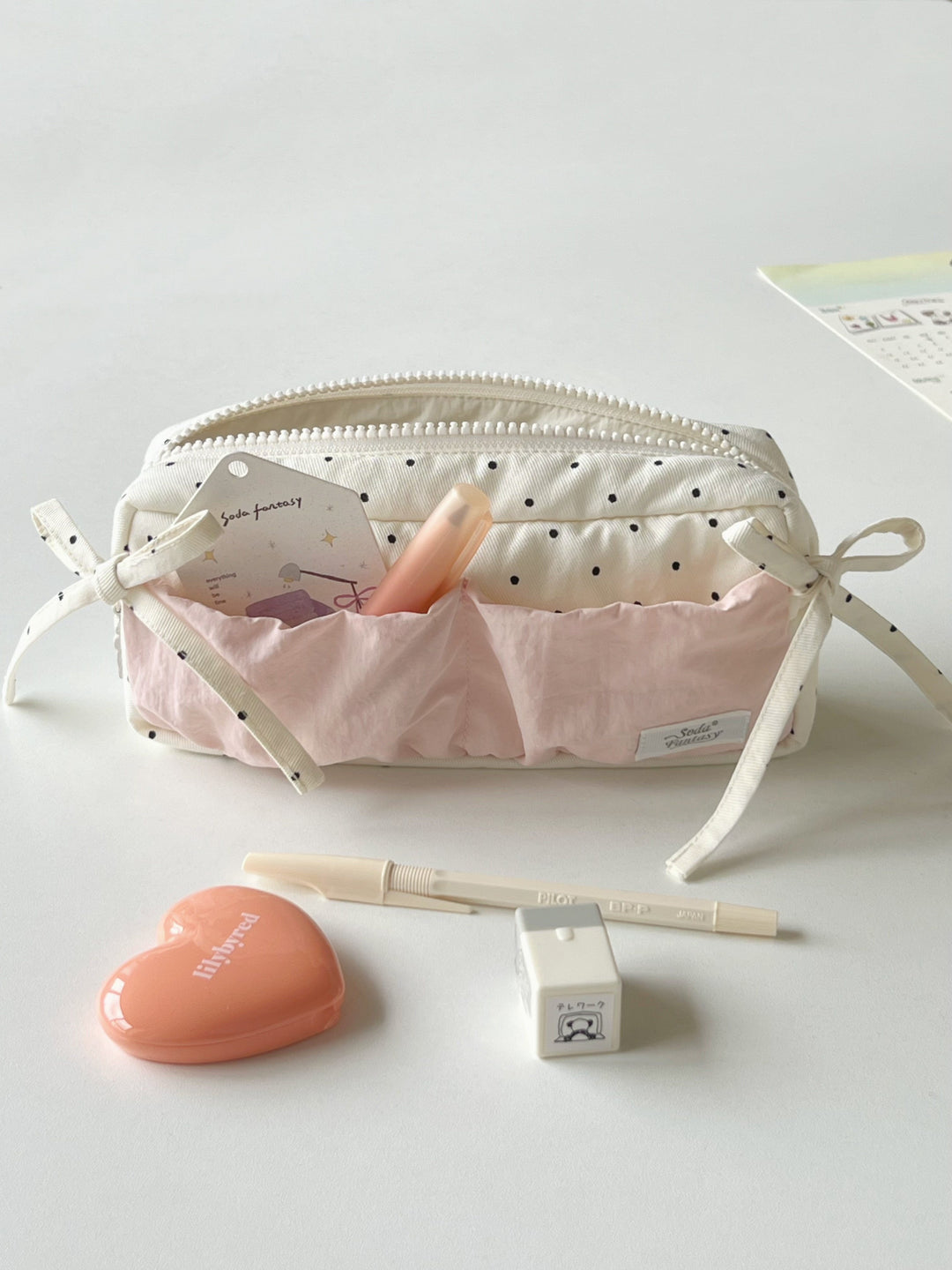 Ribbon Gather Toast Pencil Cases-Accessories-ntbhshop