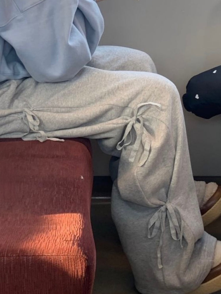 Bow Cloud Fleece Pants-ntbhshop