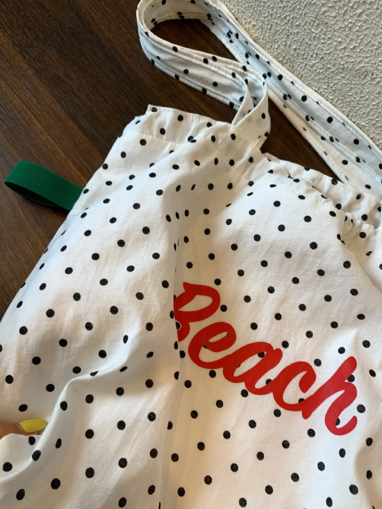 Cottage Dot Dream Drawstring Tote-ntbhshop
