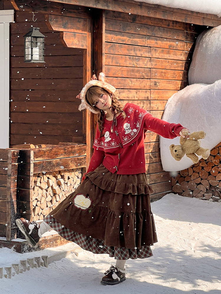 Snowball Christmas Vintage Knit Set-Outerwear-ntbhshop