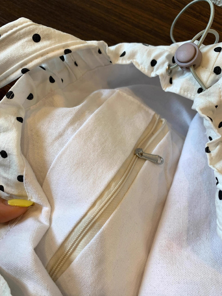 Cottage Dot Dream Drawstring Tote-ntbhshop