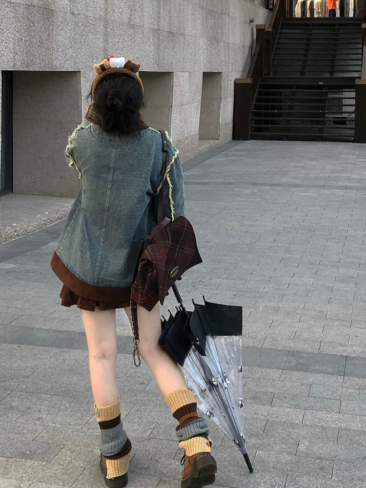 Autumn Confession Bear Buckle Blazers-ntbhshop