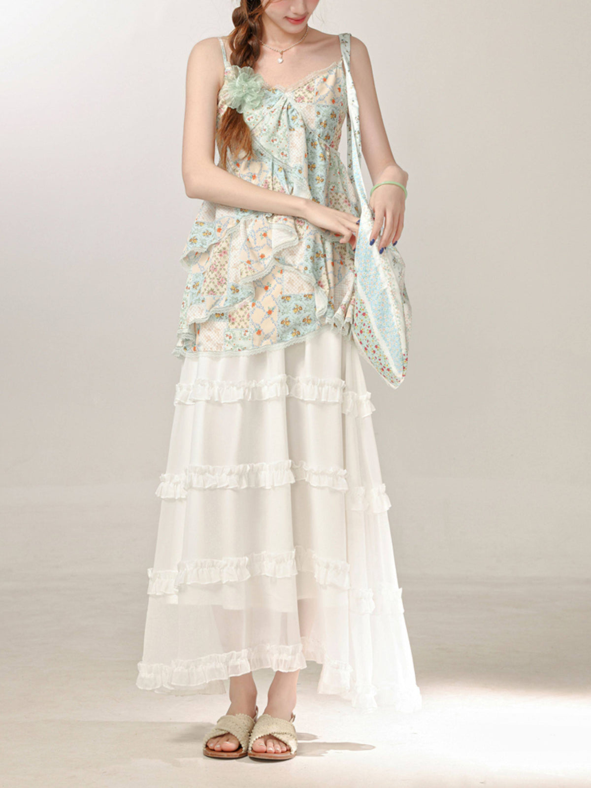 Garden Whisper Floral Cami Top-Tops-ntbhshop