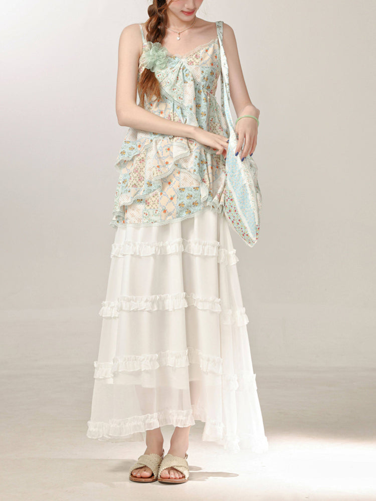 Garden Whisper Floral Cami Top-Tops-ntbhshop