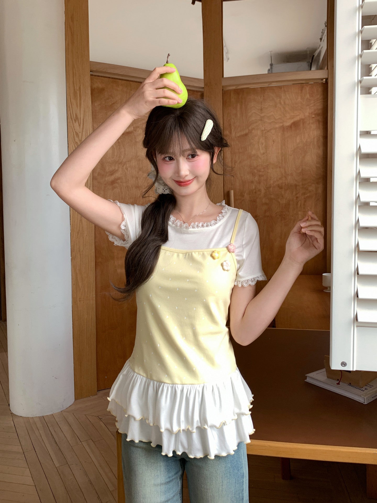 Buttercream Ruffle Tank Top-Tops-ntbhshop
