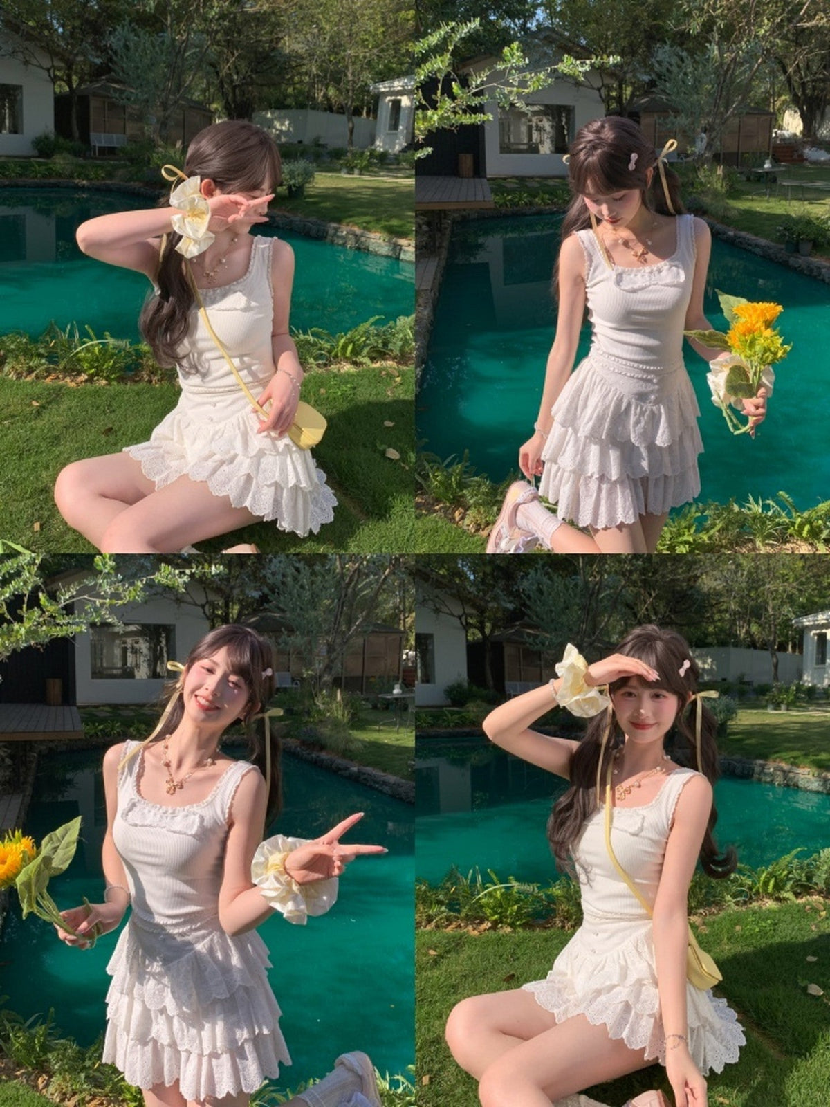 Vanilla Milk Rib Tank Top-Tops-ntbhshop