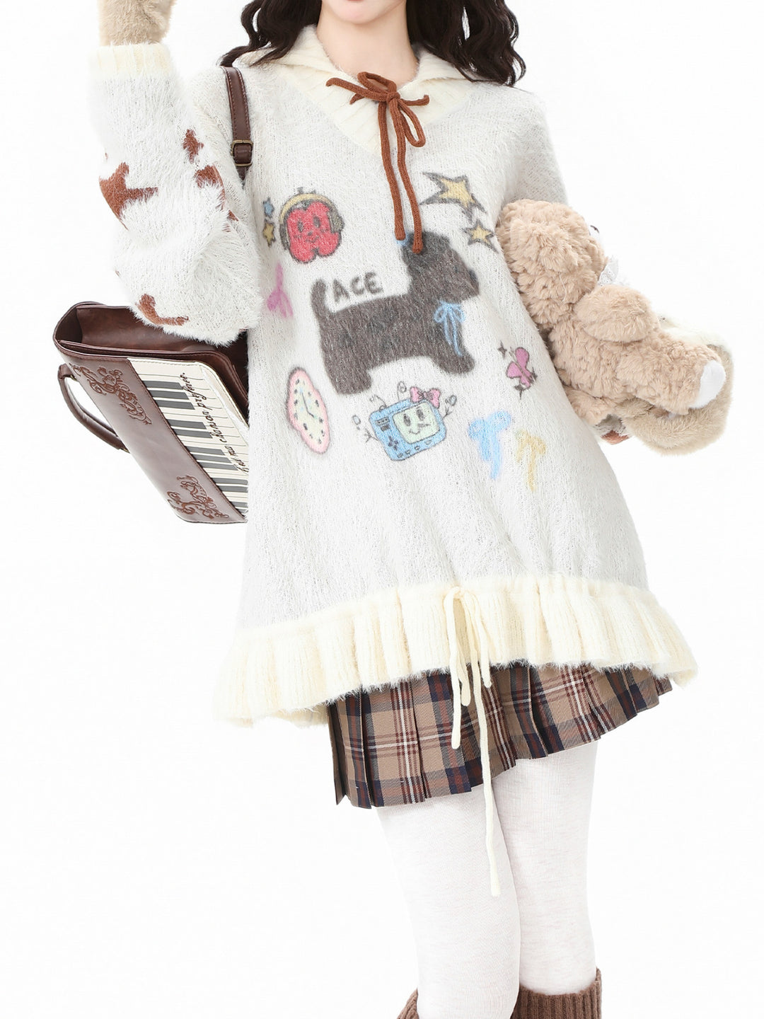 Puppy Love Fuzzy Sweaters-Outerwear-ntbhshop