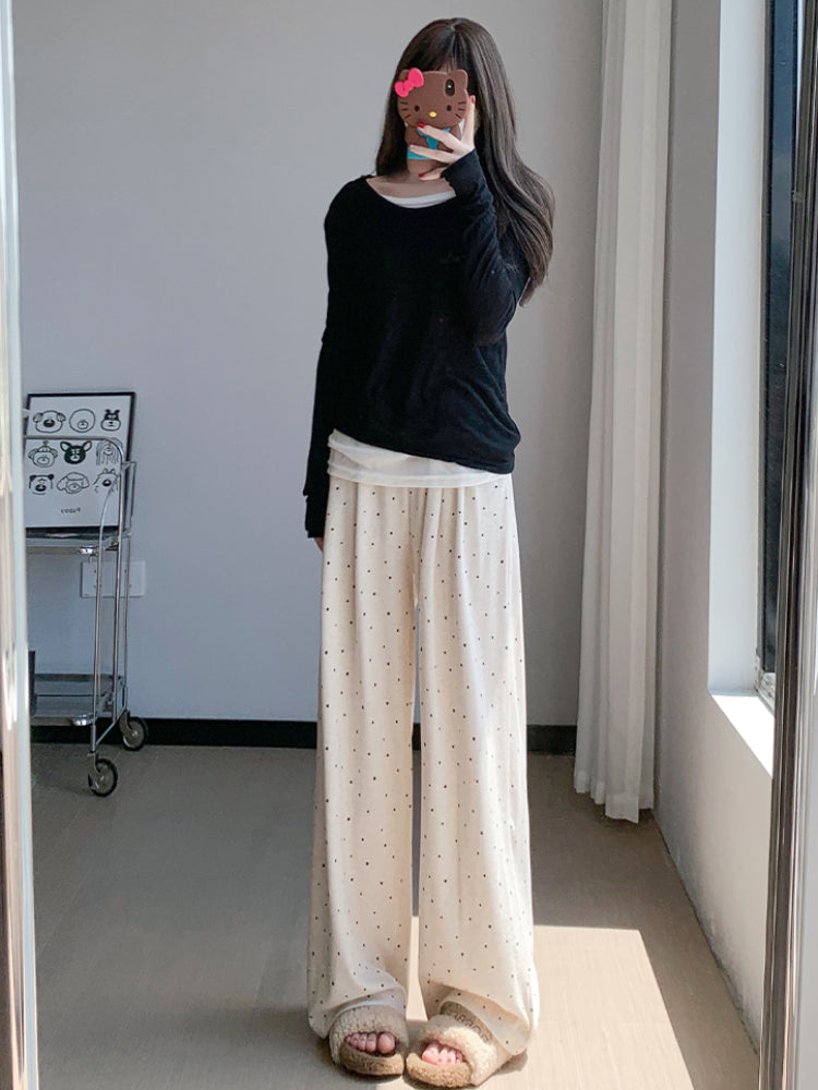 Milky Dot Cloud Lounge Pants-ntbhshop