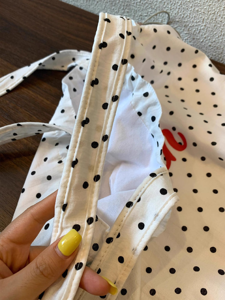 Cottage Dot Dream Drawstring Tote-ntbhshop