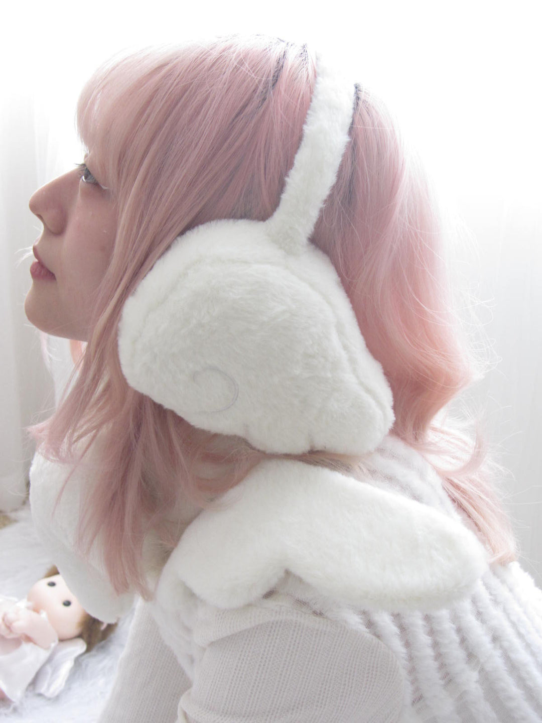 Guardian Angel Wing Plush Earmuffs-ntbhshop