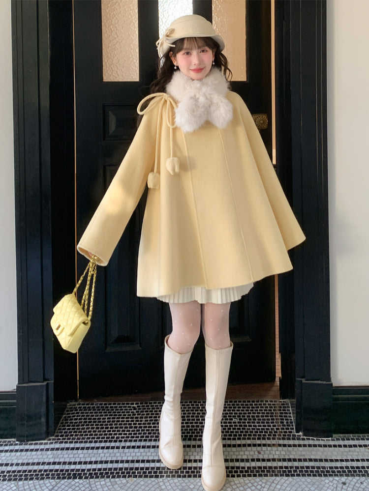 Buttercup Princess Wool Coat-ntbhshop