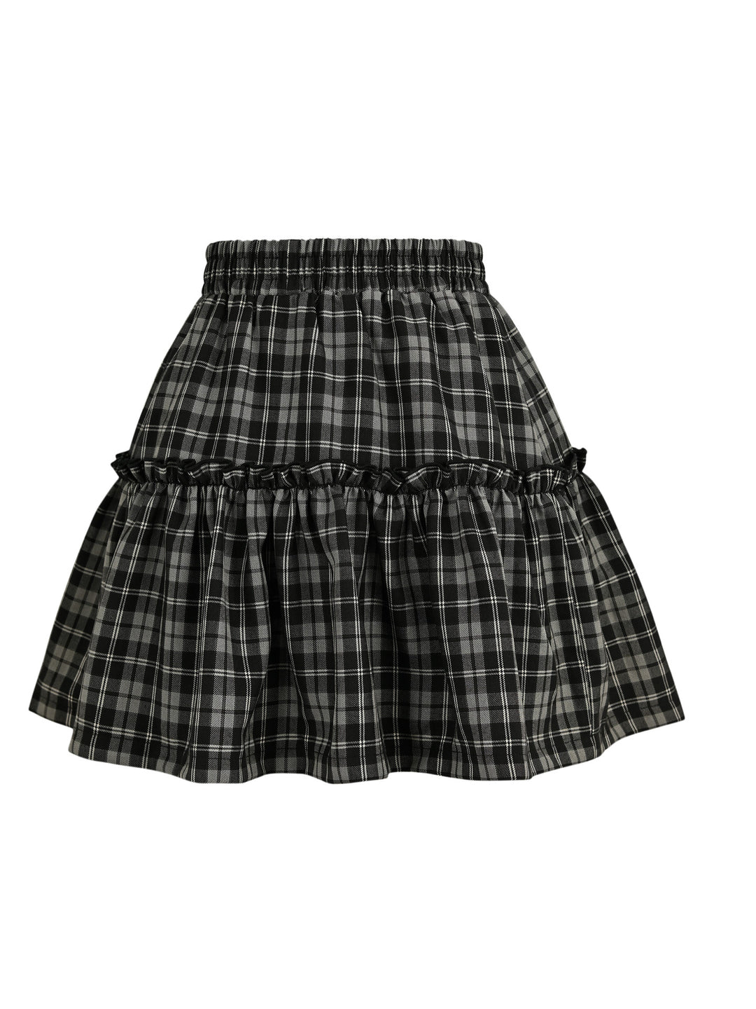 Cloudy Monday Plaid Skirt-Bottoms-ntbhshop