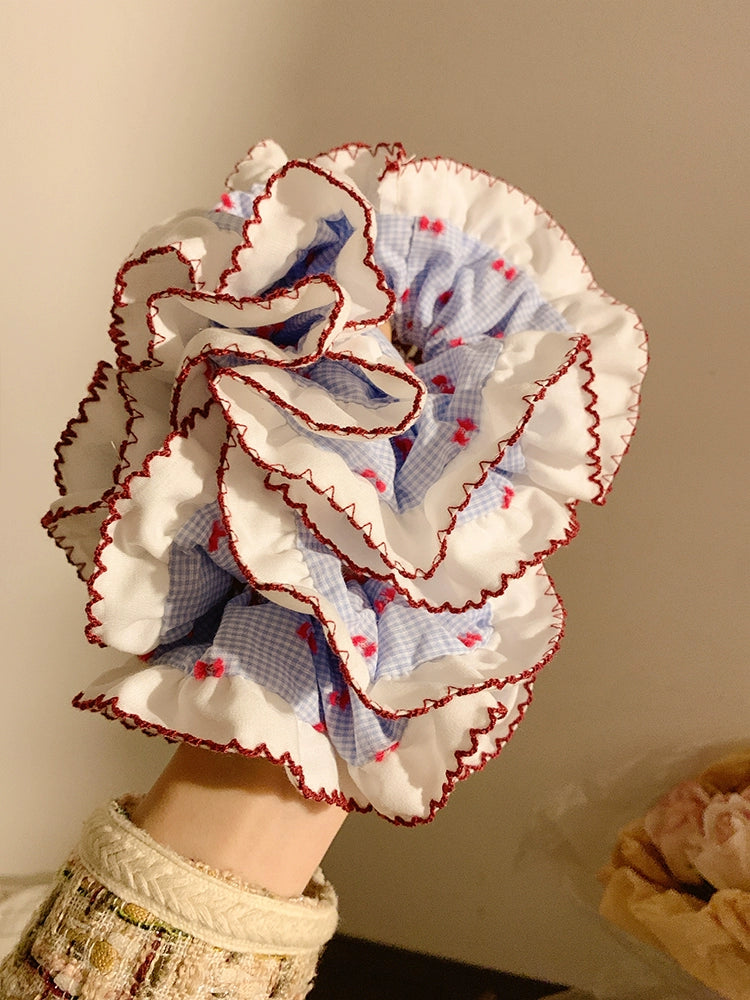 Soda Pop Oversized Plaid Scrunchie-ntbhshop