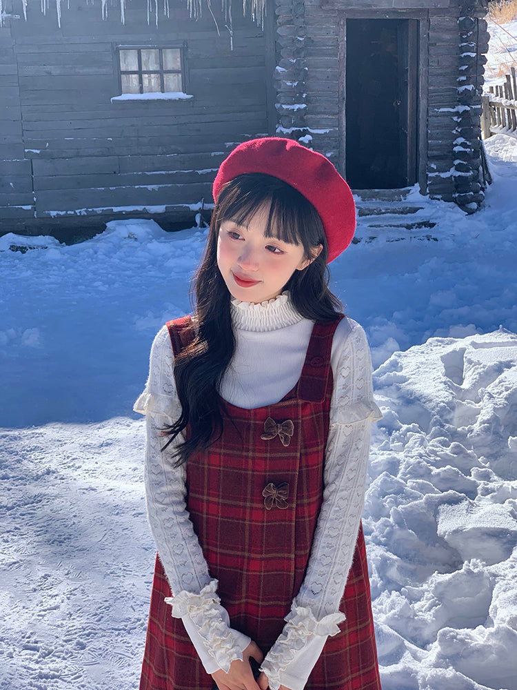 Snowberry Plaid Jumper Dress-ntbhshop