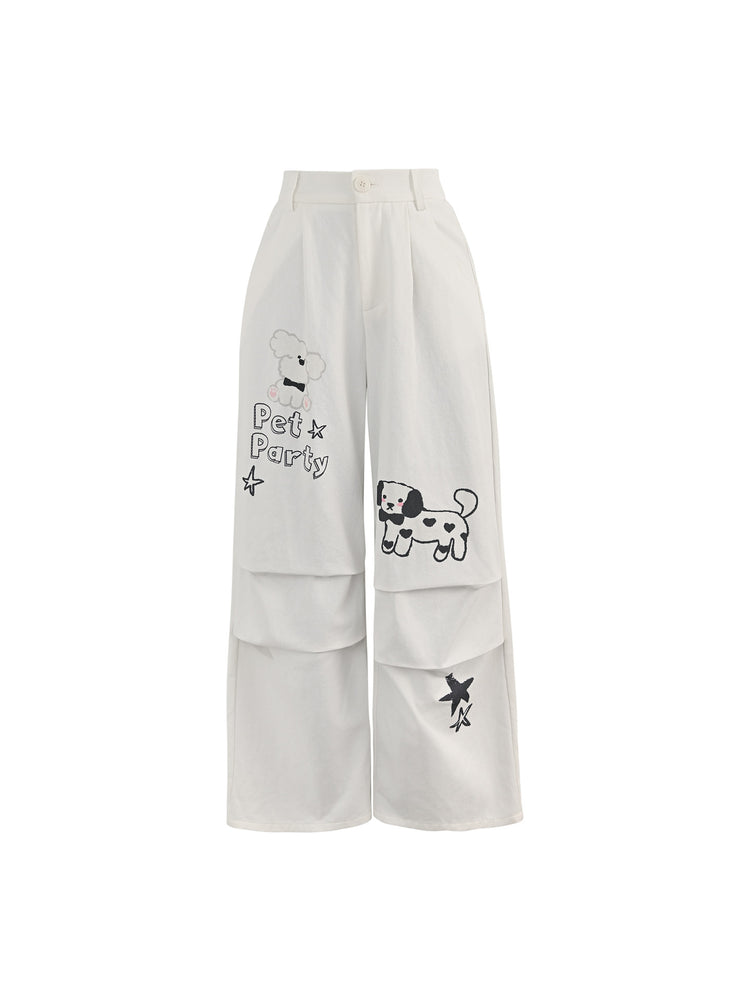Pet Party Cotton Cargo Pants-Bottoms-ntbhshop