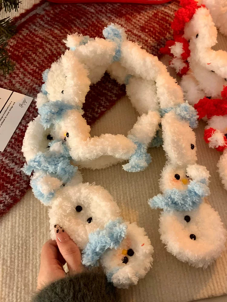 Snowman Cloud Plush Scarves-ntbhshop