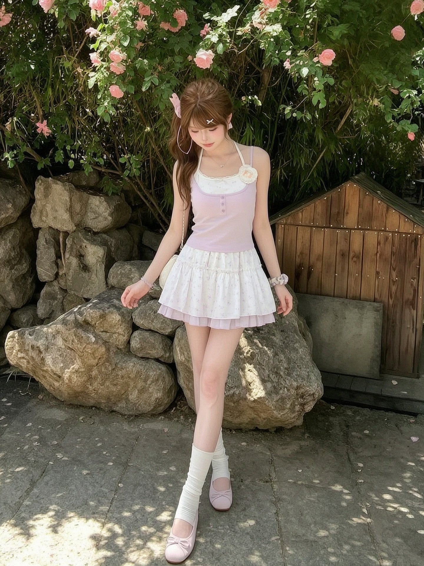 Lavender Bloom Layer Cami - ntbhshop