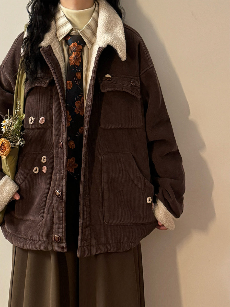 Bracken Fleece Corduroy Jacket-Outerwear-ntbhshop