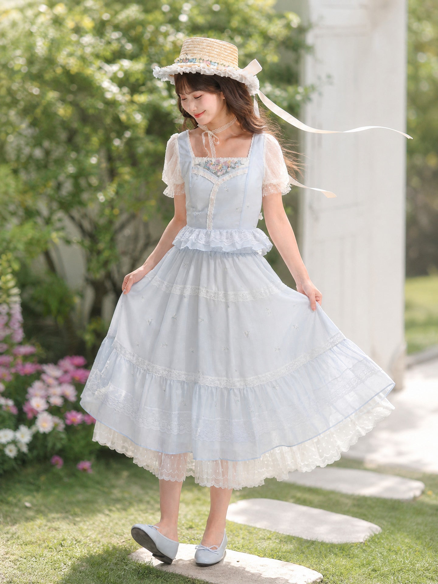Morning Dew Peplum Blouse-Tops-ntbhshop