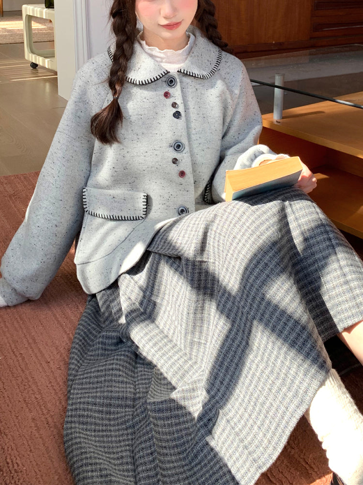 Whimsy Classroom Woolen Jacket & Skirt-ntbhshop